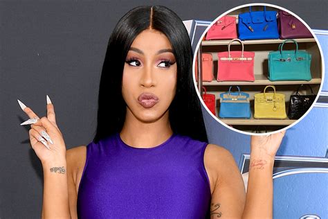 cardi b barking bag|cardi birkin bag instagram.